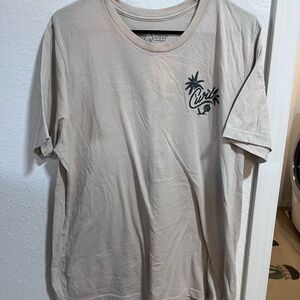 Soft Ivory Curl Surf T-Shirt USA made